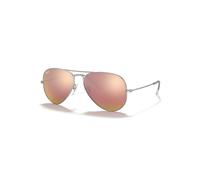 Ray-Ban Sunglasses Unisex Aviator Flash Lenses - Silver Frame Copper Lenses 58-14