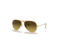 Ray-Ban Sunglasses Unisex Aviator Gradient - Gold Frame Brown Lenses 58-14