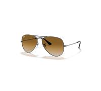 Ray-Ban Sunglasses Unisex Aviator Gradient - Gunmetal Frame Brown Lenses 62-14