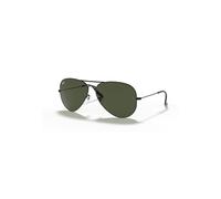 Ray-Ban Sunglasses Unisex Aviator Large Metal II - Black Frame Green Lenses 62-14