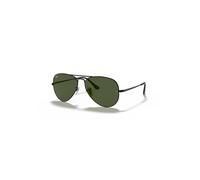 Ray-Ban Sunglasses Unisex Aviator Metal II - Black Frame Green Lenses 62-14