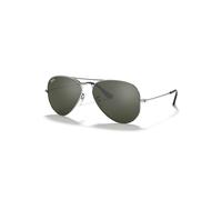 Ray-Ban Sunglasses Unisex Aviator Mirror - Silver Frame Grey Lenses 58-14