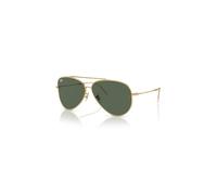 Ray-Ban Sunglasses Unisex Aviator Reverse - Arista Gold Frame Green Lenses 59-11