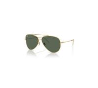 Ray-Ban Sunglasses Unisex Aviator Reverse - Arista Gold Frame Green Lenses 62-11