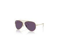 Ray-Ban Sunglasses Unisex Aviator Reverse - Arista Gold Frame Violet Lenses 59-11