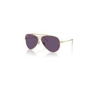 Ray-Ban Sunglasses Unisex Aviator Reverse - Arista Gold Frame Violet Lenses 62-11