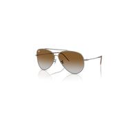 Ray-Ban Sunglasses Unisex Aviator Reverse - Gunmetal Frame Brown Lenses 62-11