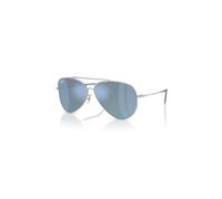 Ray-Ban Sunglasses Unisex Aviator Reverse - Silver Frame Blue Lenses 62-11