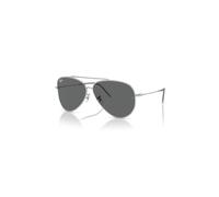 Ray-Ban Sunglasses Unisex Aviator Reverse - Silver Frame Grey Lenses 59-11