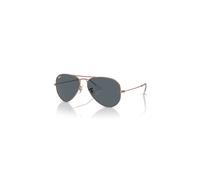 Ray-Ban Sunglasses Unisex Aviator Rose Gold - Rose Gold Frame Blue Lenses 55-14