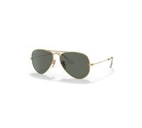 Ray-Ban Sunglasses Unisex Aviator Solid Gold - Gold Frame Green Lenses Polarized 58-14