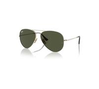 Ray-Ban Sunglasses Unisex Aviator Titanium - Arista Gold Frame Green Lenses 62-14