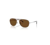 Ray-Ban Sunglasses Unisex Bain Bridge - Gunmetal Frame Brown Lenses Polarized 60-17