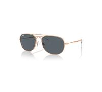 Ray-Ban Sunglasses Unisex Bain Bridge - Rose Gold Frame Blue Lenses 57-17