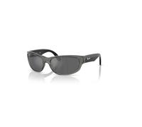 Ray-Ban Sunglasses Unisex Balorama Kids Bio-based - Black Frame Silver Lenses 55-16