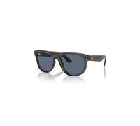 Ray-Ban Sunglasses Unisex Boyfriend Reverse - Transparent Dark Grey Frame Blue Lenses 56-18