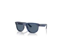 Ray-Ban Sunglasses Unisex Boyfriend Reverse - Transparent Navy Blue Frame Blue Lenses 56-18