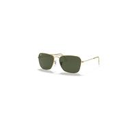 Ray-Ban Sunglasses Unisex Caravan - Arista Gold Frame Green Lenses 58-15