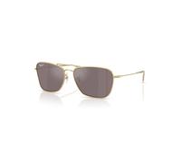 Ray-Ban Sunglasses Unisex Caravan Reverse - Arista Gold Frame Pink Lenses Polarized 58-15