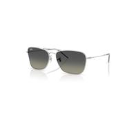 Ray-Ban Sunglasses Unisex Caravan Reverse - Silver Frame Grey Lenses 61-15