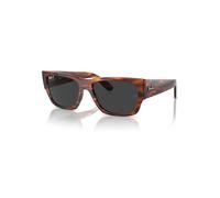 Ray-Ban Sunglasses Unisex Carlos - Striped Havana Frame Black Lenses Polarized 56-18