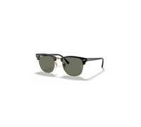 Ray-Ban Sunglasses Unisex Clubmaster Classic - Black & Gold Frame Green Lenses Polarized 55-21