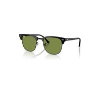 Ray-Ban Sunglasses Unisex Clubmaster Classic - Matte Black Frame Green Lenses 51-21