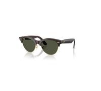 Ray-Ban Sunglasses Unisex Clubmaster Way - Red Havana Frame Green Lenses 51-19