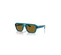 Ray - Ban Unisex Ray - Ban RB4397 CORRIGAN 668383 Sunglasses Acetate Blue Brown Geometric Polarized