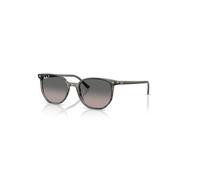 Ray-Ban Sunglasses Unisex Elliot - Striped Grey Frame Grey Lenses Polarized 52-19