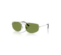 Ray-Ban Sunglasses Unisex Explorer V - Silver Frame Green Lenses 57-17