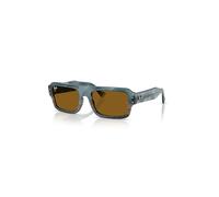 Ray-Ban Sunglasses Unisex Flacko Bio-based - Havana Blu Frame Brown Lenses 53-20