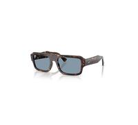 Ray-Ban Sunglasses Unisex Flacko Bio-based - Havana Frame Blue Lenses 56-20