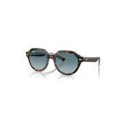 Ray-Ban Sunglasses Unisex Gina - Dark Havana On Multicolour Frame Blue Lenses 51-21