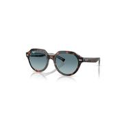 Ray-Ban Sunglasses Unisex Gina - Dark Havana On Multicolour Frame Grey Lenses 53-21