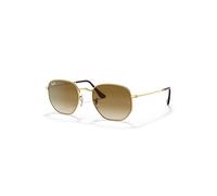 Ray-Ban Sunglasses Unisex Hexagonal - Arista Gold Frame Brown Lenses 51-21
