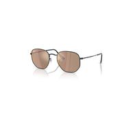 Ray-Ban Sunglasses Unisex Hexagonal Flat Lenses - Black Frame Brown Lenses 54-21