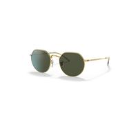 Ray-Ban Sunglasses Unisex Jack - Gold Frame Green Lenses 55-20