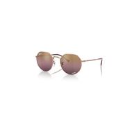 Ray-Ban Unisex Sunglass RB3565 Jack Chromance - Frame color: Rose Gold, Lens color: Gold/Red
