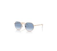 Ray-Ban Sunglasses Unisex Jack - Rose Gold Frame Blue Lenses 51-20