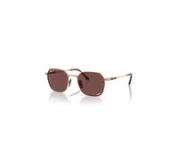 Ray-Ban Sunglasses Unisex Jim Titanium - Light Brown Frame Violet Lenses Polarized 53-20