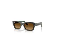 Ray-Ban Sunglasses Unisex Joseph - Striped Green On Green Frame Brown Lenses 55-20