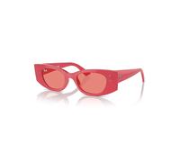Ray-Ban Sunglasses Unisex Kat Bio-based - Red Cherry Frame Pink Lenses 49-20