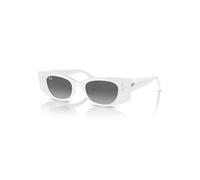 Ray-Ban Sunglasses Unisex Kat Bio-based - White Frame Grey Lenses 49-20