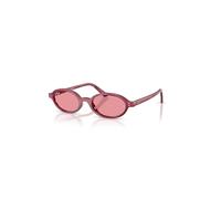 Ray-Ban Sunglasses Unisex Khal Bio-based Online Only Limited - Violet Havana Frame Pink Lenses 48-20