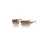 Ray-Ban Sunglasses Unisex Kiliane Bio-based - Transparent Orange Frame Blue Lenses 54-21