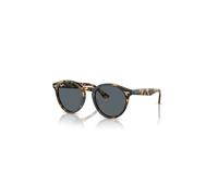 Ray-Ban Sunglasses Unisex Larry X The Ones - Yellow Havana Frame Blue Lenses 49-21