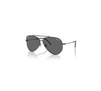 Ray-Ban Unisex Sunglass RBR0101S Lenny Kravitz X Aviator Reverse - Frame color: Black, Lens color: Dark Grey
