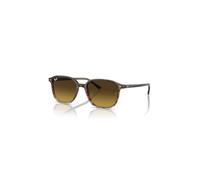 Ray-Ban Sunglasses Unisex Leonard - Striped Brown & Red Frame Brown Lenses 53-18