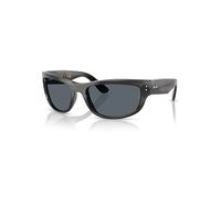 Ray-Ban Sunglasses Unisex Mega Balorama - Striped Gray Frame Blue Lenses 60-19